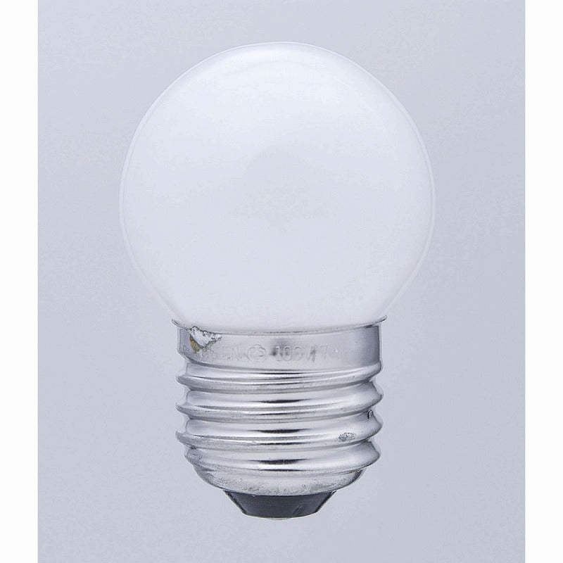 【在庫処分】朝日電器（ELPA）　寸丸球 7W E26　ホワイト　【品番：G-13H（W）】