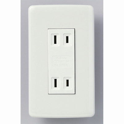 【メール便対応】朝日電器（ELPA）　エレガントセット 15A 125V 2口用　【品番：B-1951H】