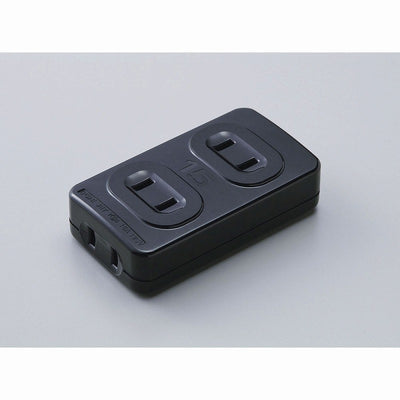 【メール便対応】朝日電器（ELPA）　テーブルタップ 3個口　ブラック　【品番：A-41H（BK）】