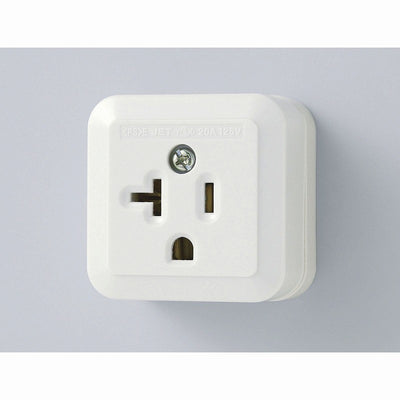 朝日電器（ELPA）　共用接地角形コンセント　【品番：A-58H】