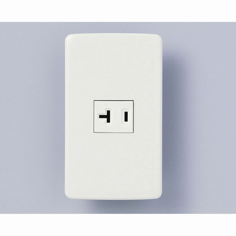 【メール便対応】朝日電器（ELPA）　共用コンセントセット 15A/20A兼用 125V 1口用　【品番：B-2097H】