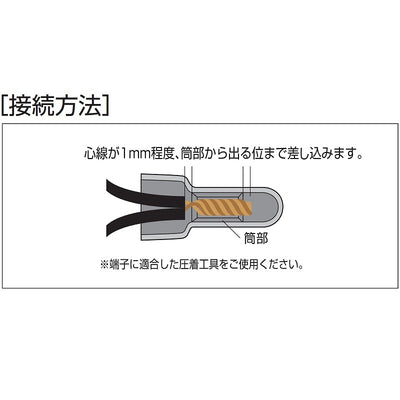【メール便対応】朝日電器（ELPA）　絶縁被覆付閉端接続子 CE-2　【品番：PH-42NH】