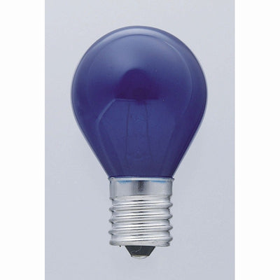 朝日電器（ELPA）　カラーS型ミニ球 25W E17　ブルー　【品番：G-20H（BL）】