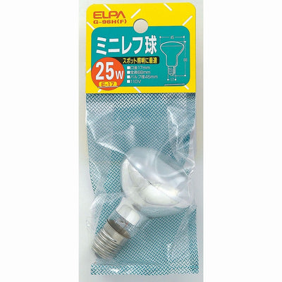 朝日電器（ELPA）　ミニレフ球 25W E17　フロスト　【品番：G-96H（F）】