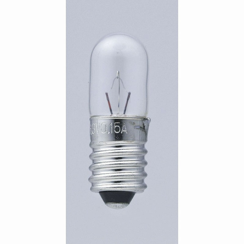 朝日電器（ELPA）　表示灯用電球 6.3V E10　クリア　【品番：G-131H】