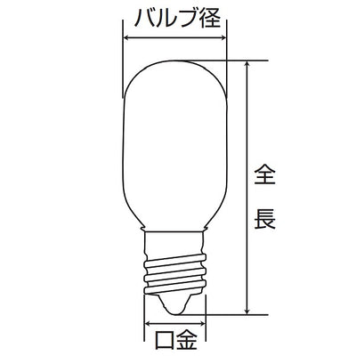 朝日電器（ELPA）　特殊ナツメ球 5W E17　クリア　【品番：G-123H】