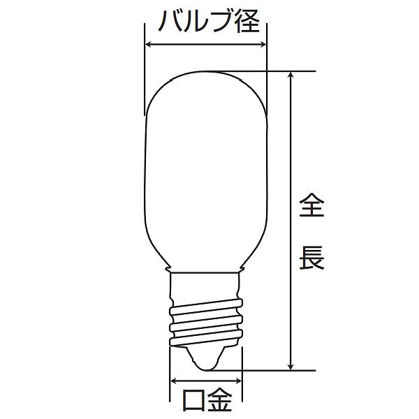 朝日電器（ELPA）　特殊ナツメ球 5W E17　クリア　【品番：G-123H】