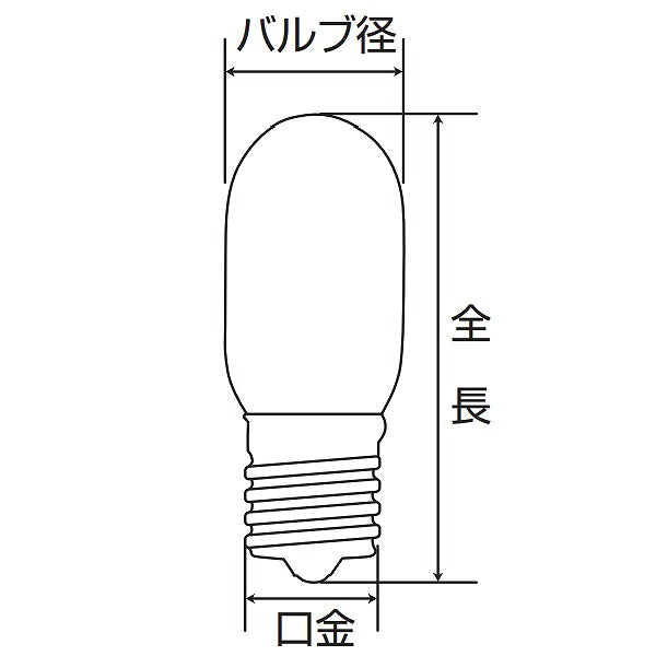 朝日電器（ELPA）　ミシン球 25W E17　クリア　【品番：G-125H】