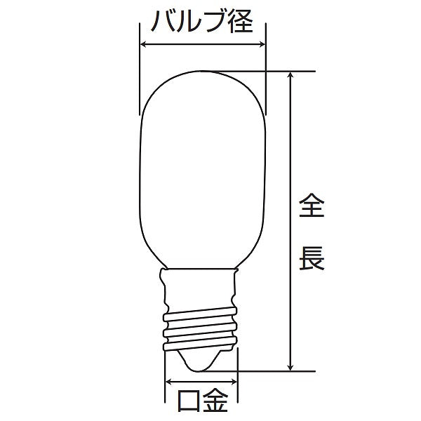 朝日電器（ELPA）　火災報知機用電球 5W E12　クリア　【品番：G-144H】