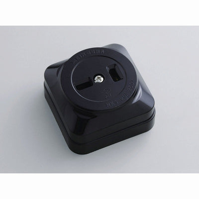 朝日電器（ELPA）　露出コンセント2P 20A 250V　【品番：AB-22BH】