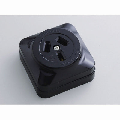 【在庫処分】朝日電器（ELPA）　露出コンセント3P 20A 250V　【品番：AB-23BH】