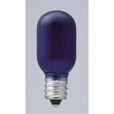 朝日電器（ELPA）　生地色ナツメ球 5W E12　ブルー　【品番：G-05H（BL）】