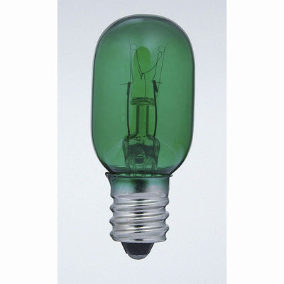 朝日電器（ELPA）　生地色ナツメ球 5W E12　グリーン　【品番：G-05H（G）】