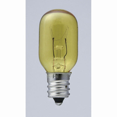 朝日電器（ELPA）　生地色ナツメ球 5W E12　イエロー　【品番：G-05H（Y）】