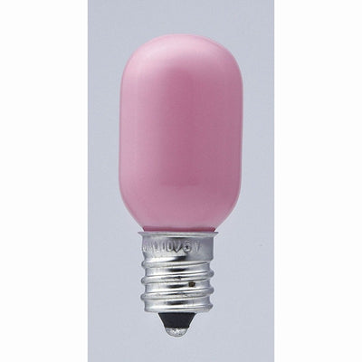 朝日電器（ELPA）　カラーナツメ球 5W E12 2個入　ピンク　【品番：G-10H（PK）】
