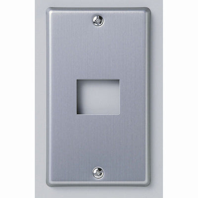 【在庫処分】【メール便対応】朝日電器（ELPA）　新金属プレート 大角形 1口用　【品番：PL-S01H】