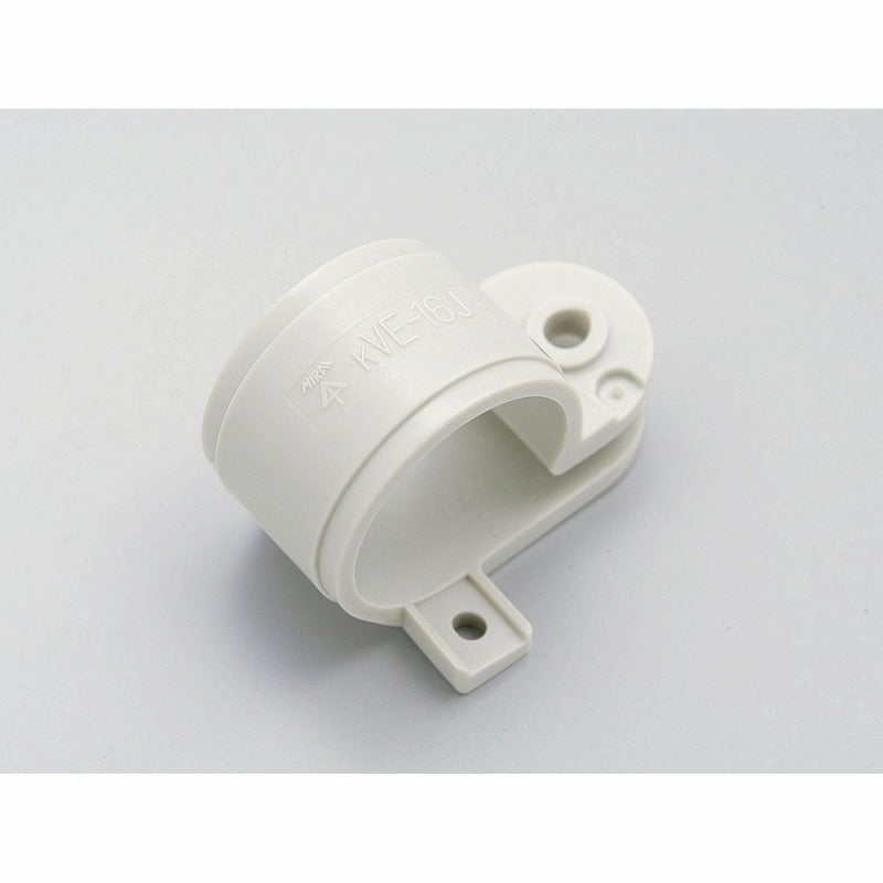 【メール便対応】朝日電器（ELPA）　ネジ止め式片止サドル ビニル電線管用　ベージュ　【品番：PHK-16H（BE）】