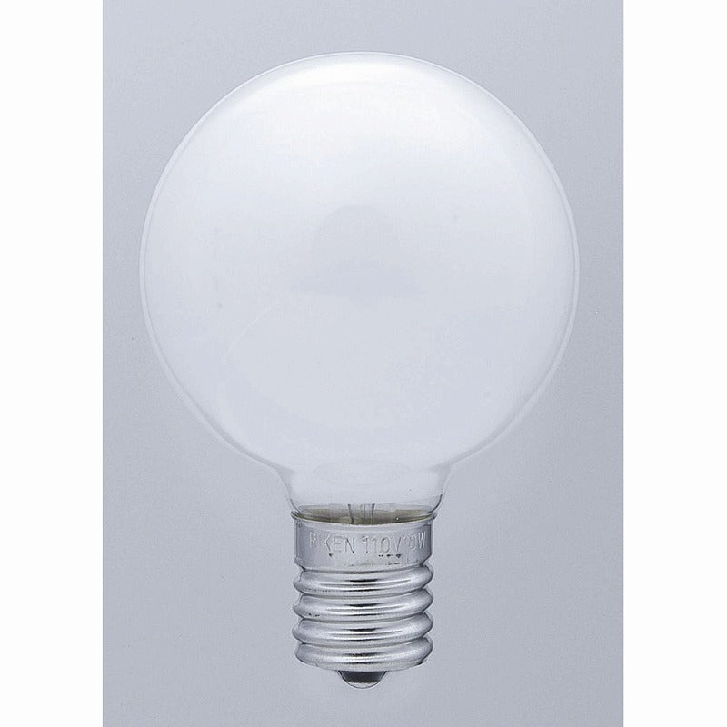 朝日電器（ELPA）　ミニボール球 10W E17　ホワイト　【品番：G-82H（W）】