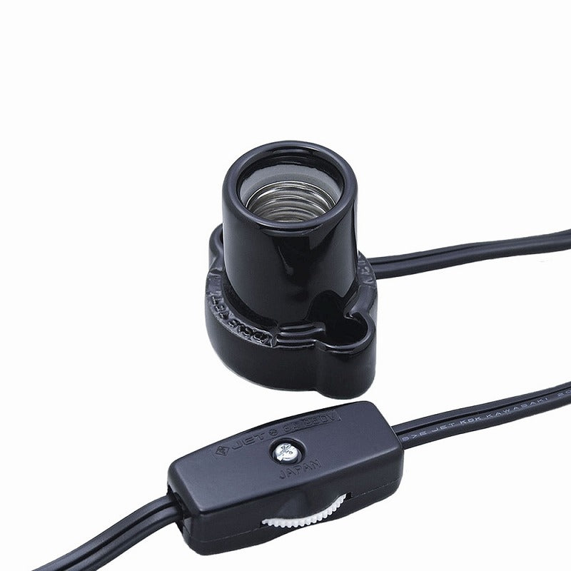 朝日電器（ELPA）　コード付ソケット 1.5m　ブラック　【品番：KP-M1715H（BK）】