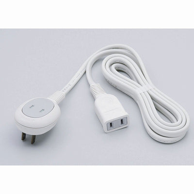 朝日電器（ELPA）　延長コード 1＋1個口 1m　ホワイト　【品番：WLP-1010B（W）】○