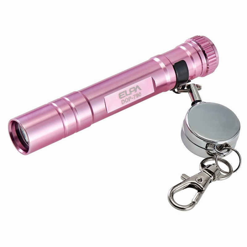 【メール便対応】朝日電器（ELPA）　LEDキーライト　ピンク　【品番：DOP-790（PK）】
