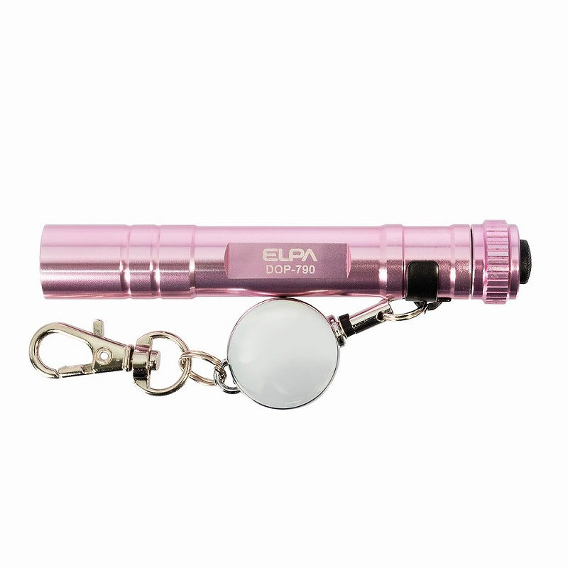 【メール便対応】朝日電器（ELPA）　LEDキーライト　ピンク　【品番：DOP-790（PK）】