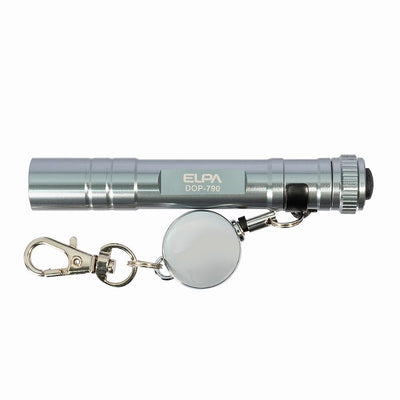 【メール便対応】朝日電器（ELPA）　LEDキーライト　シルバー　【品番：DOP-790（SL）】