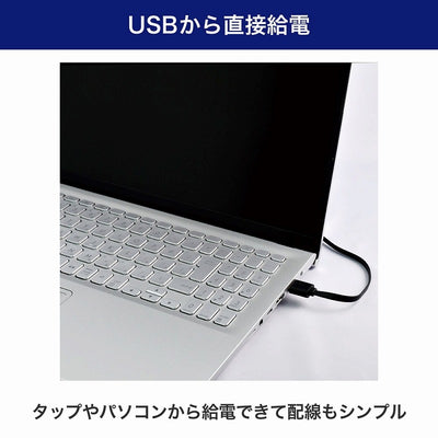 朝日電器（ELPA）　USBモニターライト ノートPC用　【品番：EML-NP01（CG）】