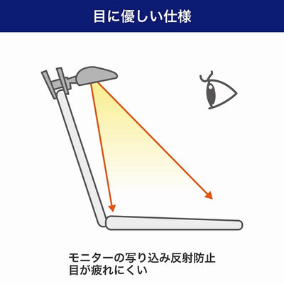 朝日電器（ELPA）　USBモニターライト ノートPC用　【品番：EML-NP01（CG）】