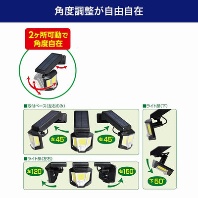 朝日電器（ELPA）　防雨センサーライト（ソーラー発電式）　【品番：ESL-151SL】