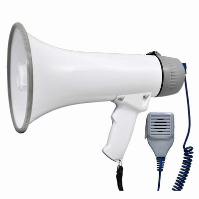【在庫処分】朝日電器（ELPA）　ハンドメガホン ハンドマイク付　【品番：AHM-002】