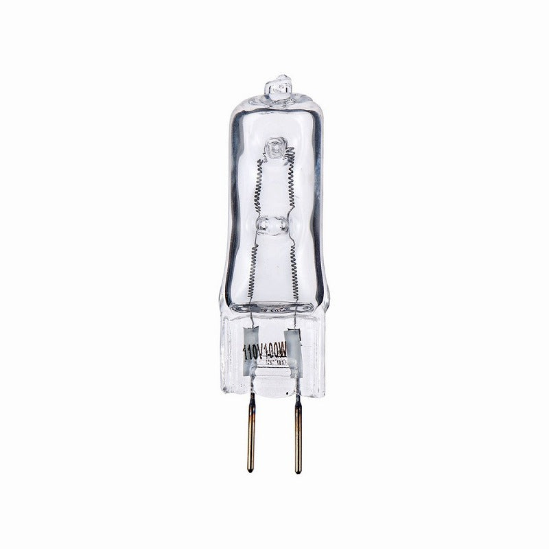 朝日電器（ELPA）　ピン口金ハロゲン 100W G6.35　クリア　【品番：G-1184B】○