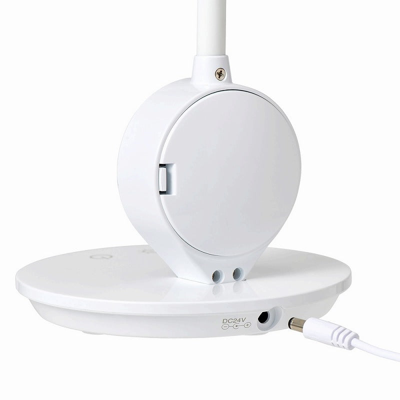 朝日電器（ELPA）　LEDデスクライト　ホワイト　【品番：AS-LED10（W）】