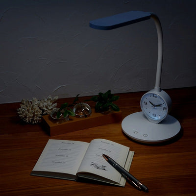 朝日電器（ELPA）　LEDデスクライト　ホワイト　【品番：AS-LED10（W）】