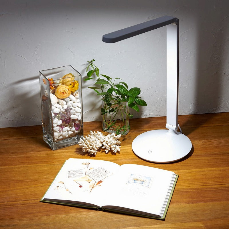 朝日電器（ELPA）　LEDデスクライト　【品番：AS-LED07（W）】