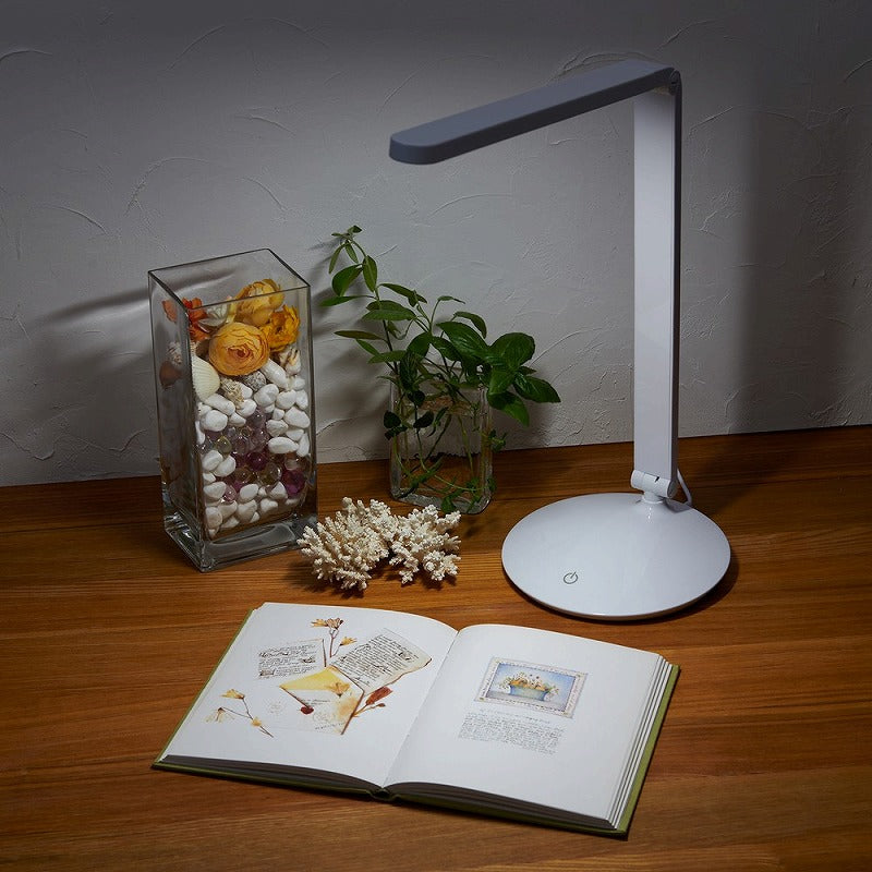 朝日電器（ELPA）　LEDデスクライト　【品番：AS-LED07（W）】