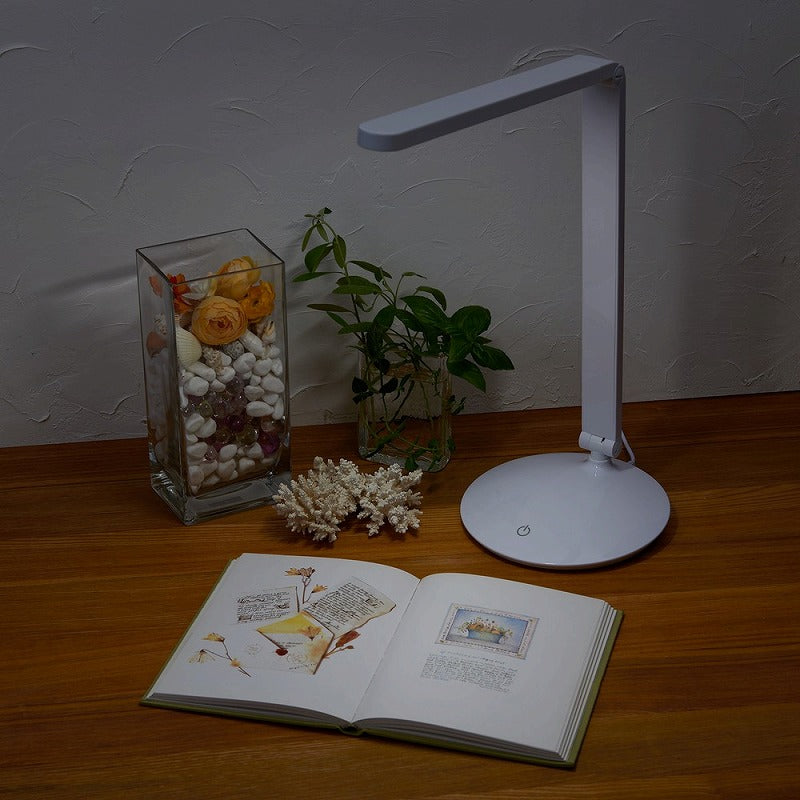 朝日電器（ELPA）　LEDデスクライト　【品番：AS-LED07（W）】