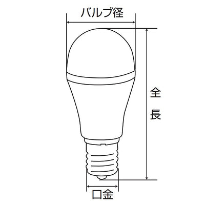 朝日電器（ELPA）　ミニクリプトン電球形LED電球 25W形 E17　昼光色　【品番：LDA2D-G-E17-G4101】