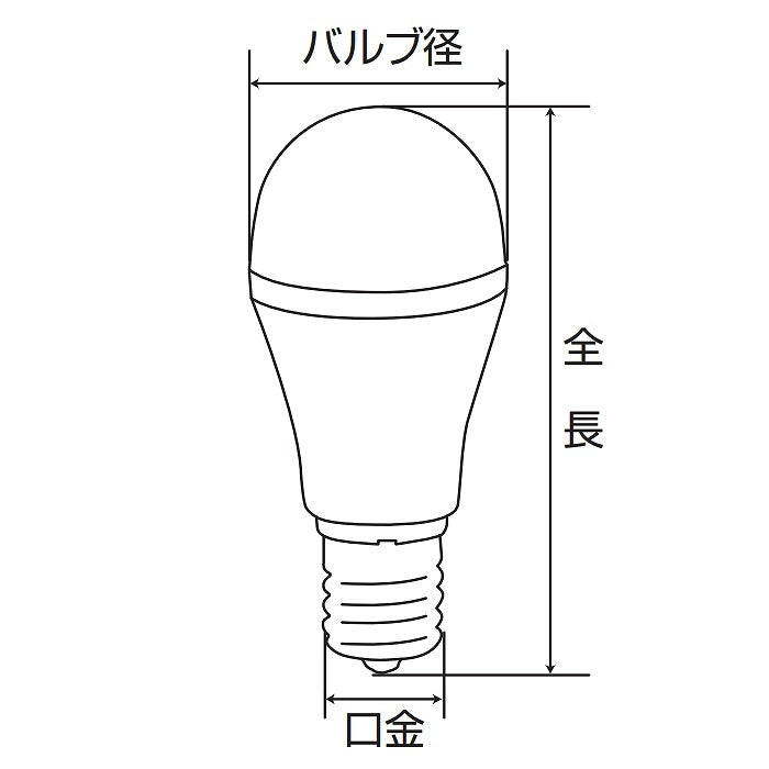 朝日電器（ELPA）　ミニクリプトン電球形LED電球 25W形  E17　電球色　【品番：LDA2L-G-E17-G4102】