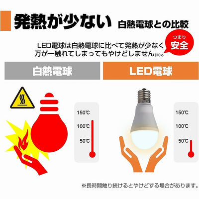 朝日電器（ELPA）　ミニクリプトン電球形LED電球 60W形 E17 2個入　電球色　【品番：LDA7L-G-E17-G4106-2P】