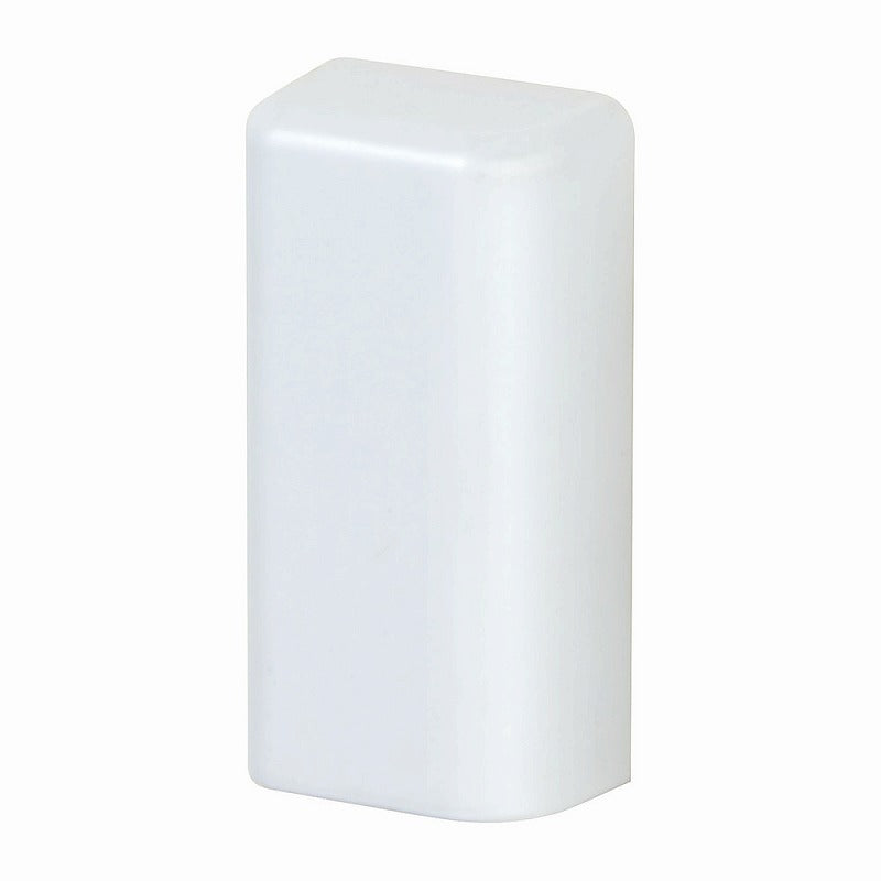 【メール便対応】朝日電器（ELPA）　ABSモール用1号エンド　ホワイト　【品番：ME-1H（W）】