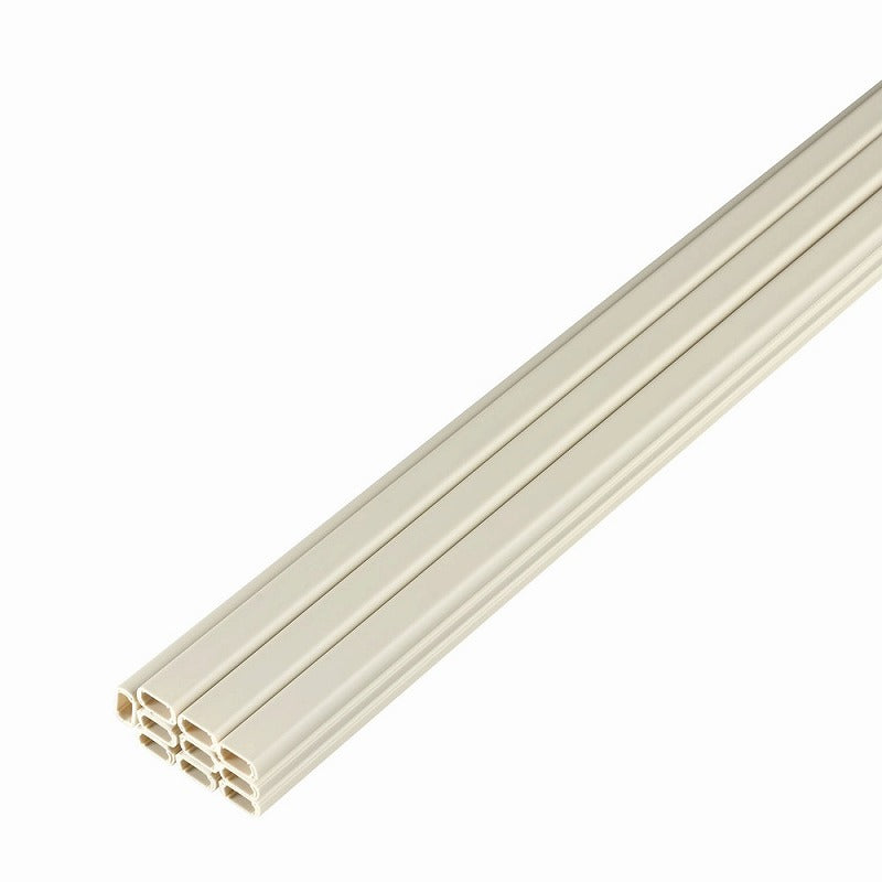 朝日電器（ELPA）　壁用テープ付ABSモール 2号 1m 10本入　ミルキー　【品番：M-T1210P（M）】