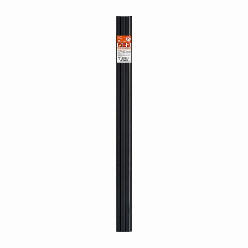 朝日電器（ELPA）　壁用テープ付ABSモール 2号 1m 10本入　ブラック　【品番：M-T1210P（BK）】