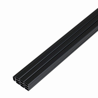 朝日電器（ELPA）　壁用テープ付ABSモール 2号 1m 10本入　ブラック　【品番：M-T1210P（BK）】