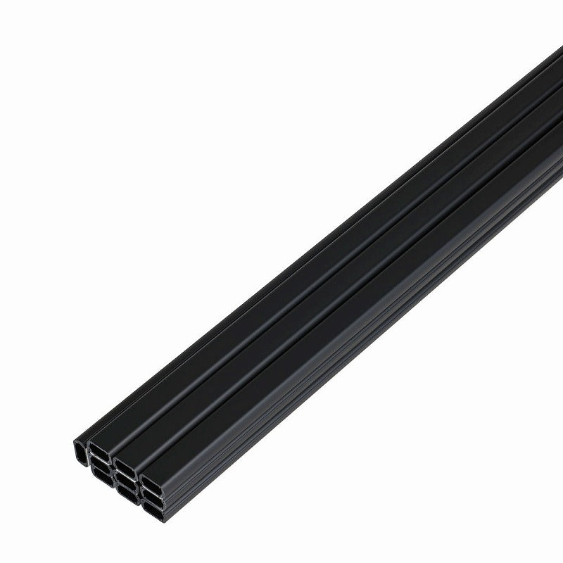 朝日電器（ELPA）　壁用テープ付ABSモール 2号 1m 10本入　ブラック　【品番：M-T1210P（BK）】