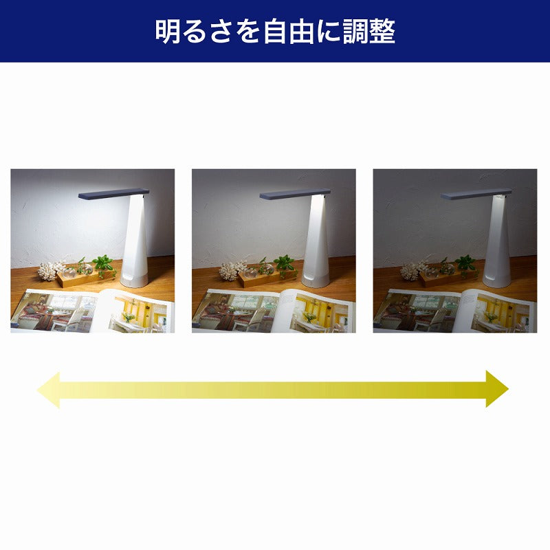 朝日電器（ELPA）　LEDデスクライト　【品番：AS-LED08CC（W）】
