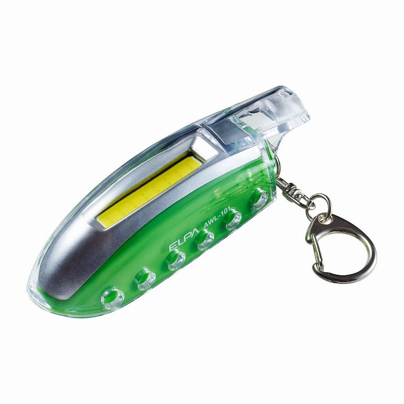 朝日電器（ELPA）　ホイッスル付LEDライト　【品番：AWL-101（G）】