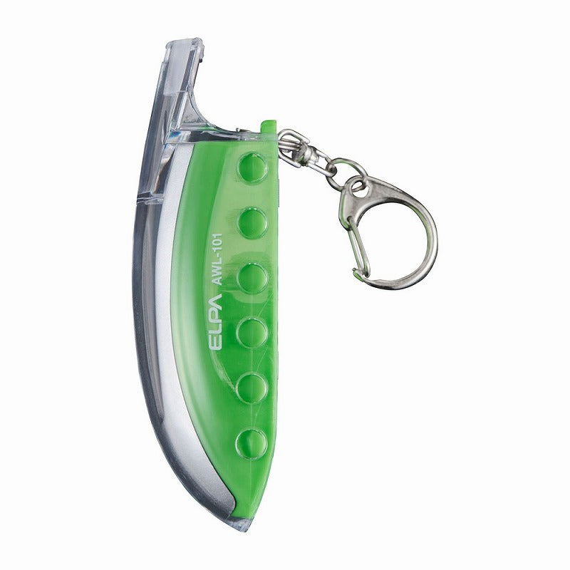 朝日電器（ELPA）　ホイッスル付LEDライト　【品番：AWL-101（G）】