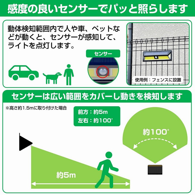 朝日電器（ELPA）　防雨センサーウォールライト（ソーラー発電式）　【品番：ESL-K412SL】