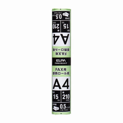 朝日電器（ELPA）　FAX用感熱ロール紙 1本入　【品番：FXR0515N-A41P】